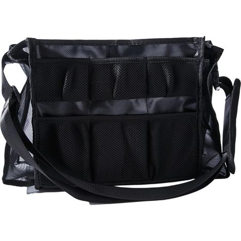 Mallette à outils de coiffure extra large respirante avec séparateurs personnalisables en polyester résistant à l'eau Sac de coiffeur professionnel avec fermeture éclair ventilée Organisateurs de (1/5)