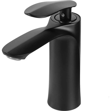 Robinet de lavabo, robinet de salle de bain, robinet de cuisine, robinet de lavabo en cuivre à double commande eau chaude/eau froide, résistant à la corrosion et aux hautes températures (1/5)