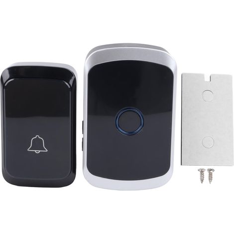 Kabellose Türklingel mit stabilem Signal, Gleichstromversorgung, ABS-Gehäuse, einfache Installation, batteriebetrieben für Schlafzimmer (1/5)