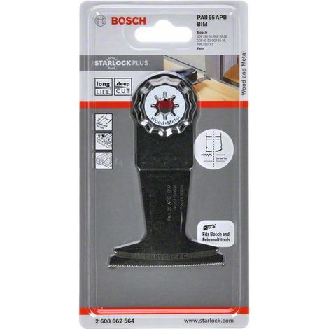 Bosch 1x BIM Tauchsägeblatt Starlock PAII 65 APB Wood and Metal 50 x 65 mm - 2608662564