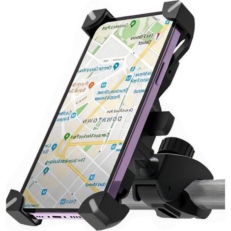 Support universel pour téléphone de vélo avec fixation sécurisée - Idéal pour la navigation et un accès rapide (1/3)
