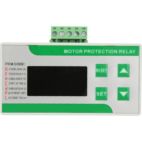 Protecteur de moteur électrique numérique 380 V CA 2-99 A contre les surcharges et les pertes de phase avec affichage (380 V) (1/5)