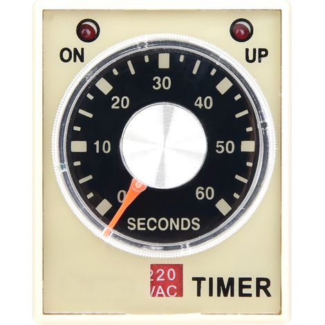 Minuterie de retard de mise sous tension AH3-3, relais temporisé AC 220V 50/60Hz (60S)