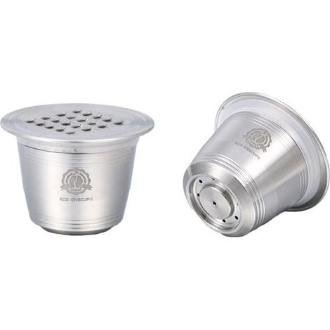 Capsules Café Réutilisables - Acier Inoxydable 304 - Compatible Machines Expresso - Filtre Permanent - Lot De 1 (1/5)