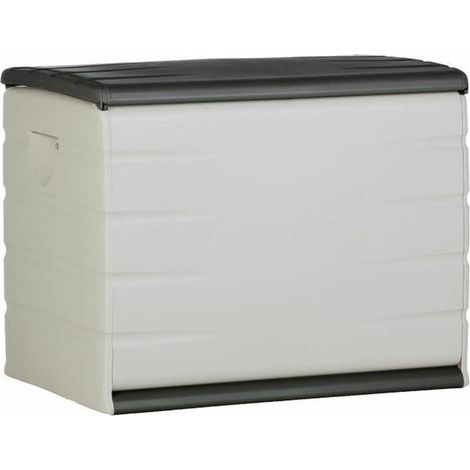 Plastiken Aufbewahrungstruhe 260L schwarz elegant (1/2)