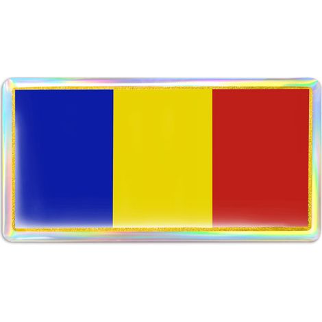 3D Sticker Bandiera Romania