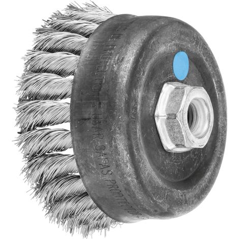 PFERD TOOLS Topfbürste gezopft TBG Ø 100mm M14 Edelstahl-Draht-Ø 0,35 mm Winkelschleifer (1) (1/5)
