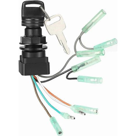 Interrupteur à clé d'allumage pour moteur hors-bord Suzuki, boîtier de commande 2 et 4 temps, références 37110-99E00, 37110-92E01 et 37110-99E01.
