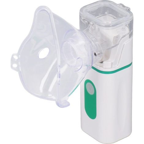 Inalatore nebulizzatore portatile Ulisem - con boccaglio e maschere, aerosol silenzioso per bambini e adulti, ideale per casa e viaggi - 1,5 W (1/4)