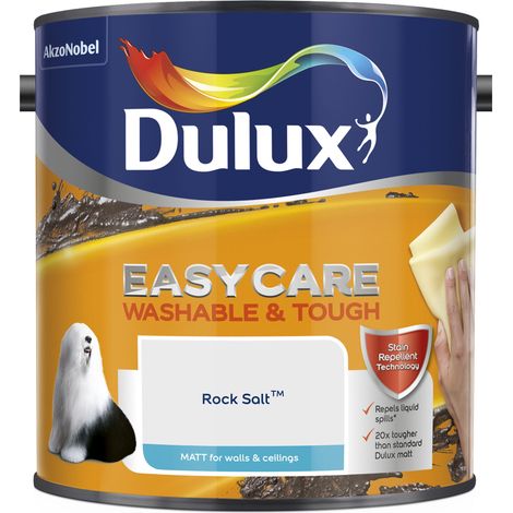 Dulux Easycare Washable & Tough Matt Emulsion Paint - 2.5L - Rock Salt