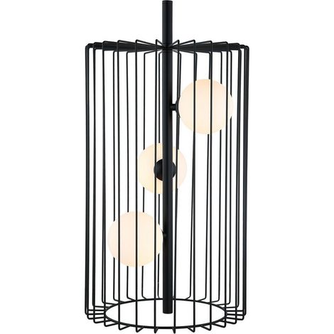 Lampe de table Italux Hayden LED moderne noire 3xG9