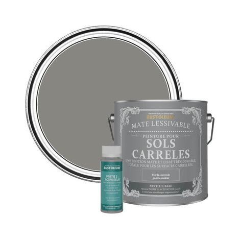 Peinture pour Sols Carrelés Mate Lessivable - Béton (1/3)