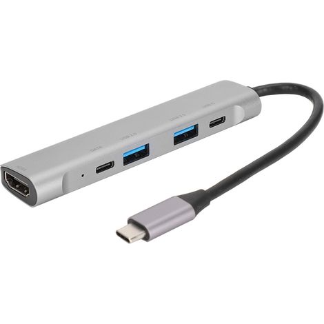 Hub USB‑C vers HDMI 4K 30Hz avec Ports USB 3.0 pour Projecteur et Station d'Accueil Multifonction (1/5)