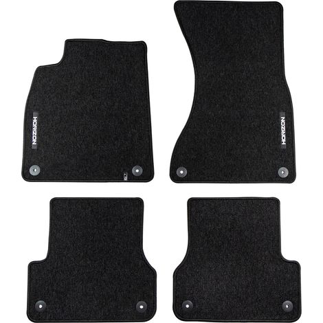 Tapis de Sol de Voiture pour Audi A7 Sportback I 2010-2018 Velours Noir 4Pcs (1/5)