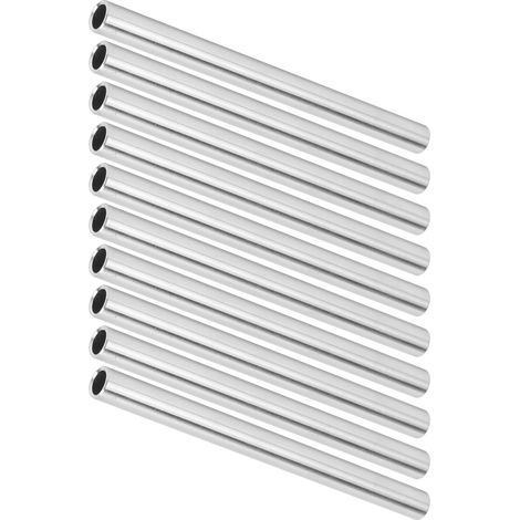 Lot de 10 tubes en aluminium sans soudure, tubes droits 8 x 6 mm, longueur 3,9 pouces, accessoire 6100-0608-0100