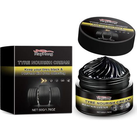 Cire rénovante pneus auto Protection longue durée anti-vieillissement brillance roues (1/4)