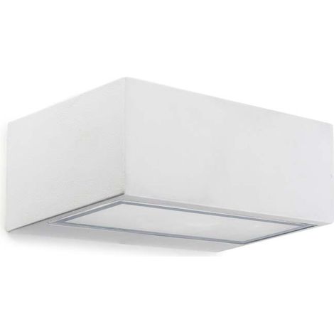 LEDs C4 Nemesis LED 70x170mm Outdoor LED Up Down Light Weiß, Opal IP65 10.5W 2700K