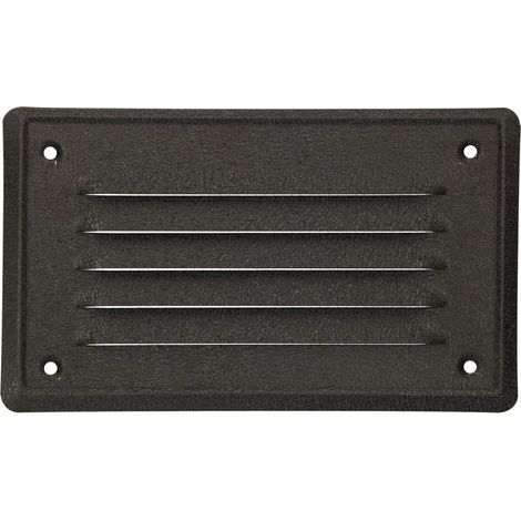 KOTARBAU Grille de Ventilation 165 x 100 mm Anthracite En Acier Galvanisé Grille D'aération avec Moustiquaire Résistante à la Corrosion