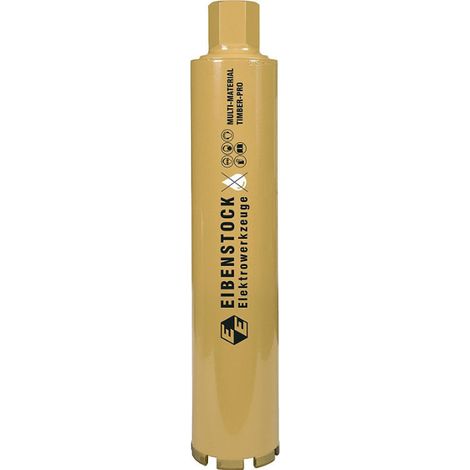 Couronne de forage diamantée à sec Eibenstock 1¼, Ø 82 mm, 350 mm de longueur utile, 7 segments