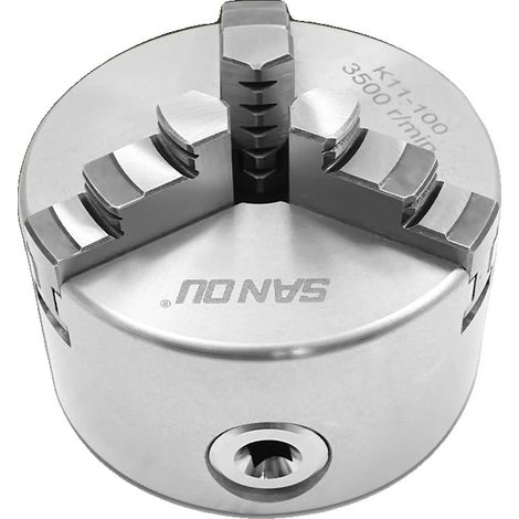 Drehbankfutter, selbstzentrierend, Doppelbacken-Einrichtung, 100mm, 3Jaw (1/5)