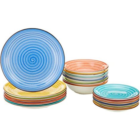 Tognana Servizio tavola 18 Pezzi Art Pepper, Stoneware, Multicolore (1/4)