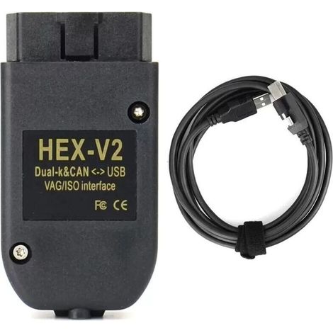 Interface de Diagnostic VCDS HEX-V2 pour Audi Volkswagen Seat Skoda - Système de Diagnostic et Programmation Complet avec -Alovez