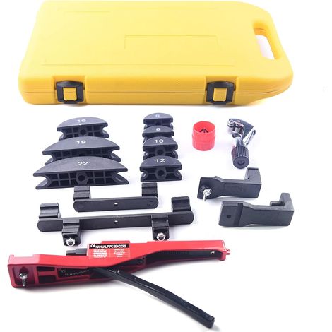 6-22MM Manuelle Rohrbiegemaschine Rohrbiegegerät Rohrbieger Biegemaschine hydraulisch Set Hand-Rohrbieger Geeignet für Kupfer-, Aluminium-, Edelstahlrohre usw (1/5)