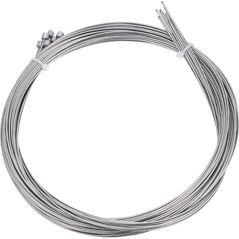 10 câbles de dérailleur 2m pour vélo route et VTT - Lot de 10 pièces de rechange (1/5)
