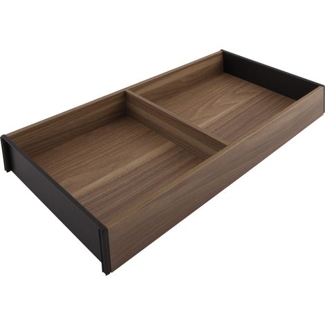 Blum Ambia Line Schubladeneinsatz breit mit 1 Querteiler - Schubkasteneinsatz NL450mm, B200mm, Tennessee Nuss