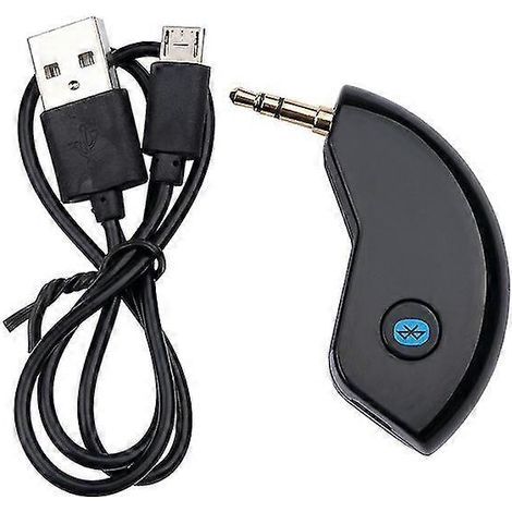 Récepteur audio Bluetooth pour voiture avec prise jack 3,5 mm, mini-émetteur Bluetooth et kit mains libres pour voiture avec musique. (1/5)