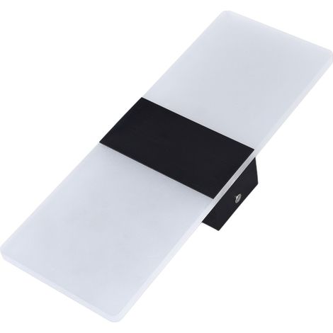 Applique murale LED 6W en acrylique, éclairage 360° haute luminosité, protection contre les intempéries, pour chambre, cantine, 90-265V, noir (1/5)
