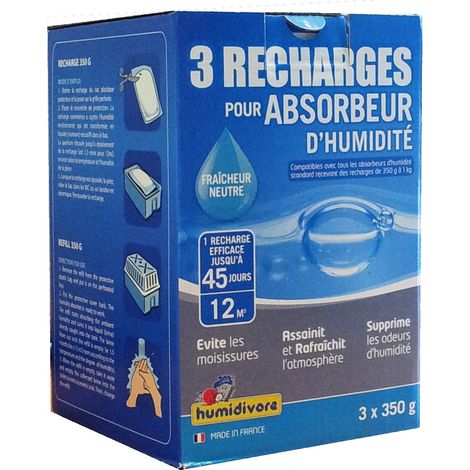 Humidivore 3 Recharges Sous Gaine Neutre 350g - Humidivore
