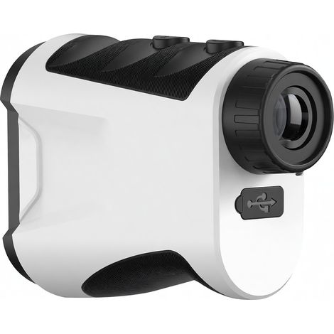 Laser-Entfernungsmesser (5–1000 m ±0,5 m) mit 6,5-facher Vergrößerung, Neigungskorrektur und USB-Aufladung für Golf und Jagd (1/5)
