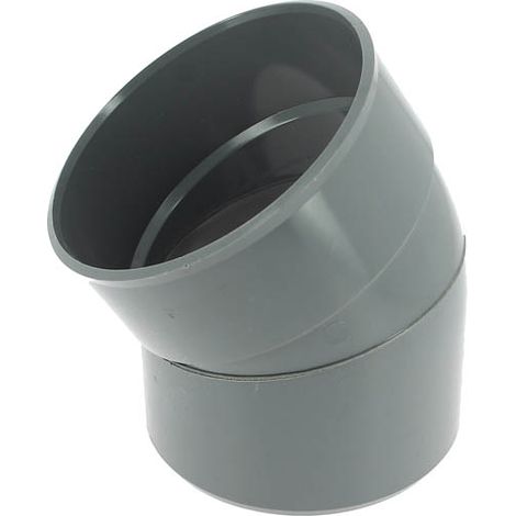Nicoll – Coude simple mâle-femelle 30° Ø160 – Raccord PVC évacuation lisse – Évite les impuretés – Soudures sans faiblesse (1/2)