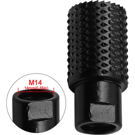 Tête de meulage rotative pour meuleuse d'angle, râpe rotative pour affûteur de trous dans le bois, compatible avec les meuleuses d'angle 100/125, type M10/M14, lime à sculpter le bois, fraise, disque (1/5)