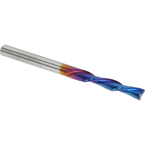 2-schneidiger Fräser, blau plattiert, Wolframstahl, Ersatzteil 3,175 x 3,175 x 17 x 45 (1/5)