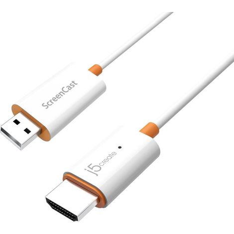 j5create Screencast - Receptor HDMI inalámbrico - Duplicación de pantalla, JVAW56-N