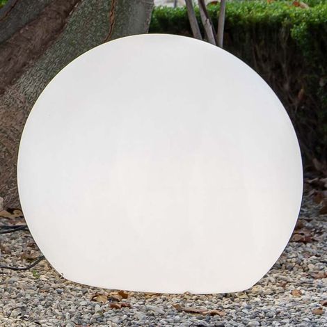 [GEBRAUCHT] B-Ware Newgarden Gartenleuchte Buly LED Solarleuchte Kugel IP65 Ø80cm dimmbar weiß (1/2)