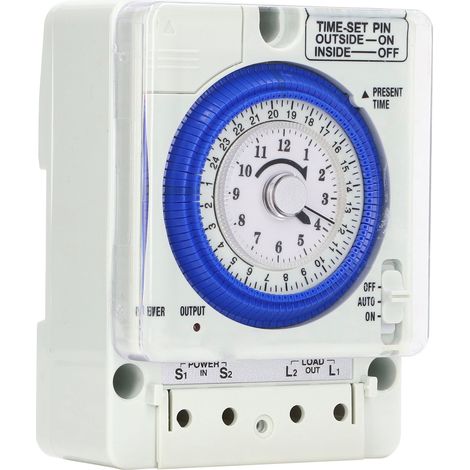 Mechanischer Zeitschalter, 24-Stunden-Steuerung, Zubehör für Backofenbeleuchtung, 100–240 V Wechselstrom (1/5)