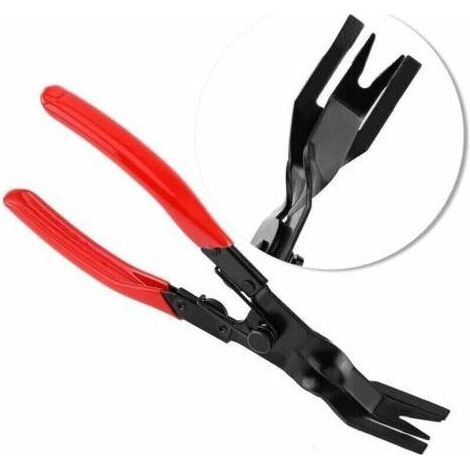 Pair Pince À Degrafer En Polypropylène + Acier Au Manganèse 240mm Porte Rivets Clips Pinces Antirouille Pince D'extraction D'agrafes Antidérapant Avec Ressort Pour Voiture Meubles Panneau De Port (1/4)