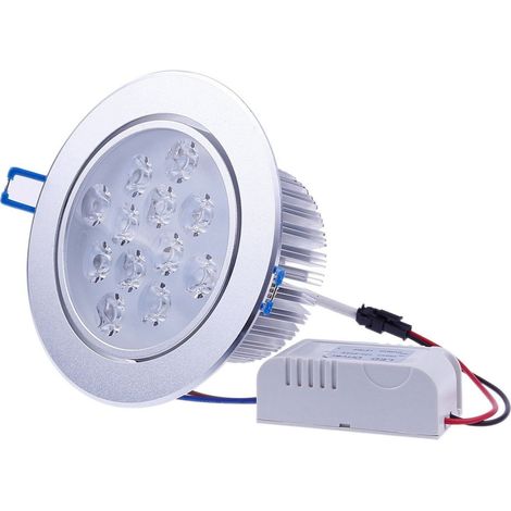 TrAdE Shop Traesio - Faretto Faro A Led 3w 5w 7w 9w 12w 15w 18w A Incasso Con Molla Luce Calda Fredda - -Bianco Caldo-9 Watt