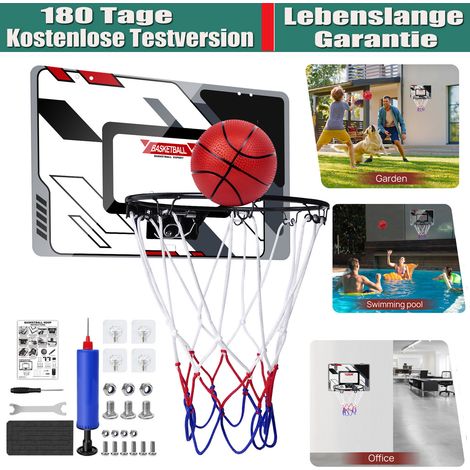 Panier de basket-ball pour enfants, adultes, porte, montage mural, panneaux, ballon et pompe