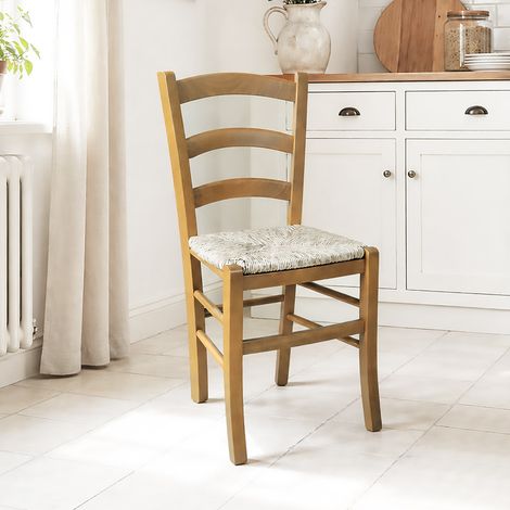 SEDIA MOD. VENEZIA IN LEGNO ROVERE E FONDELLO IN PAGLIA (1/5)