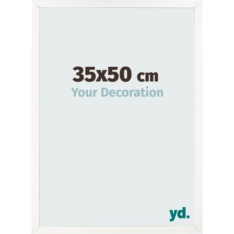yd. - Cadre photo 35x50 - Blanc Brillant - MDF - Bologna