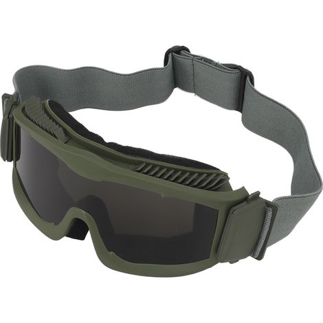 Lunettes de protection antidéflagrantes pour activités de plein air, avec verres interchangeables, pour la chasse et l'escalade, vert militaire. (1/5)