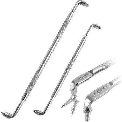 Tournevis Coudés Tournevis Décalés Type Z Double Tête Acier S2 Tournevis Plat Tournevis Cruciforme Petite Taille pour Travaux Dans des Espaces Étroits 2 pcs (1/5)