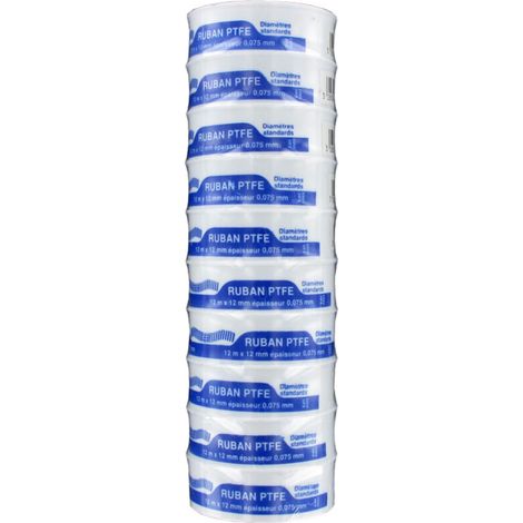 Tuyau Ptfe Eau Plombiers Téflon de Plomberie Joint Rubans d'Étanchéité pour Tête de Tuyau de Douche 6 Rouleaux 3/4 Pouces(18m)