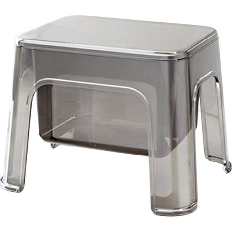 Shower Chair Clear Bathroom Portable Chair with Storage
