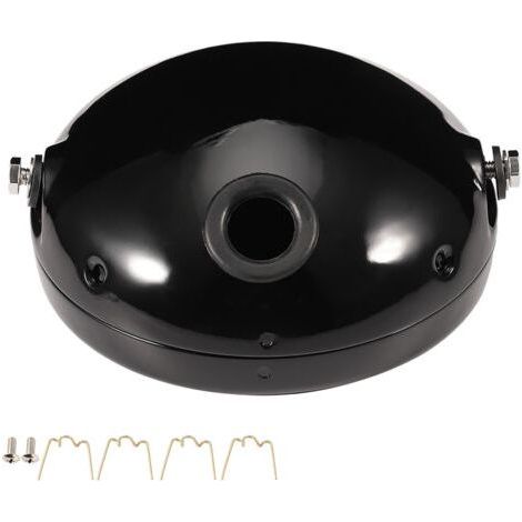 Couvercle de phare avant LED 7 pouces pour moto, modification, style noir (1/5)