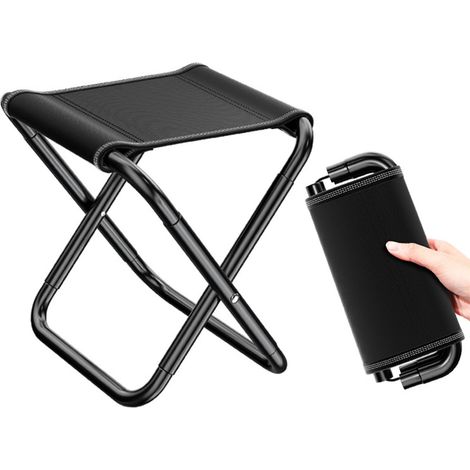 Tabouret pliant - Tabouret de camping - Tabouret de balcon portable - Mini tabouret de camping - Tabouret d'extérieur - Tabouret de jardin pliant (1/3)